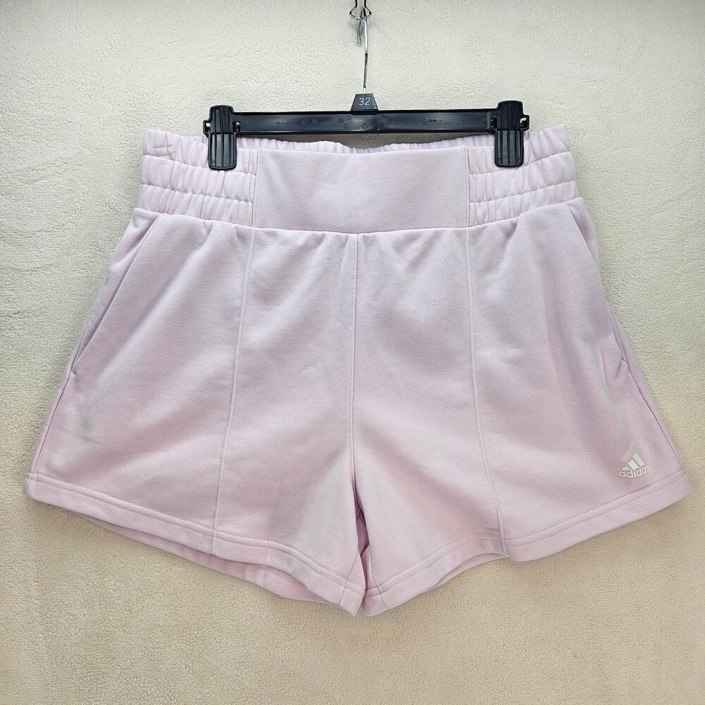 ADIDAS WOMEN'S XL HYPERGLAM FRENCH TERRY SHORTS VIOLET NWT
